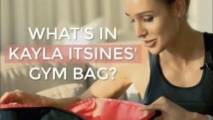 'What\'s in Kayla Itsines\' gym bag | Locker Room Look Book'