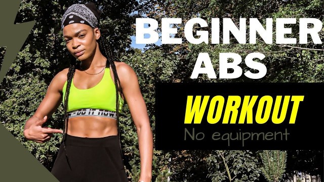 'Beginner Abs workout challenge ( No equipment )'