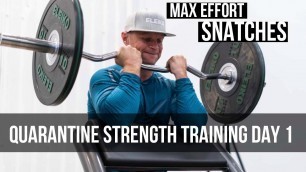 'Quarantine Strength Training: Garage Gym - At Home -  Upper Body Strength Training'