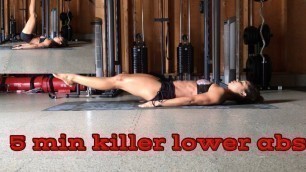 'Lower ab workout/ the best lower ab routine/ Intense abs workout / Ejercicios para vientre bajo'