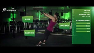 'Fitness First Freestyle exercise - Squat To Row - Suspension'