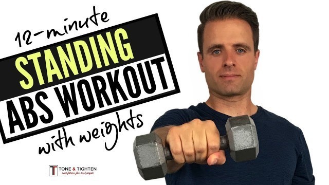 12 Minute Standing Abs Workout With Weights At Home