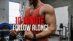 'Intense 10 Minute Upper Body At Home Workout'