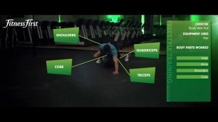 'Fitness First Freestyle exercise - Plank with Pull - ViPR'