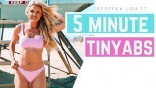 5 minute TINY WAIST WORKOUT - slim your waist fast TOP AB MOVES