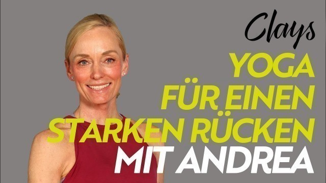 'CLAYS LIVE: Yoga für einen starken Rücken mit Andrea am 16.11.20'