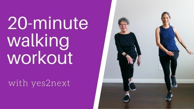 '20-minute Indoor Walking Workout for Seniors, Beginner Exercisers'
