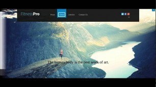 'Fitness Pro -  A Fitness WordPress Theme'