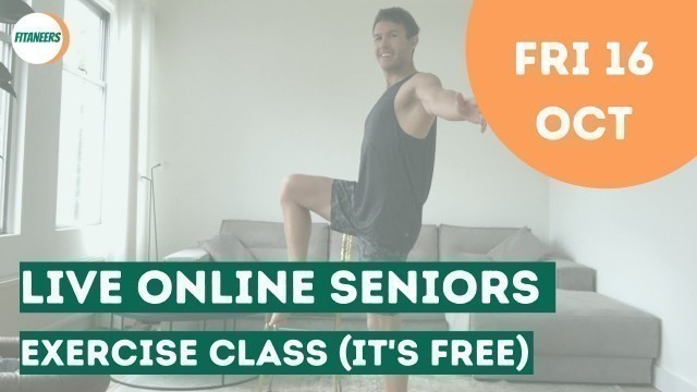 '20 Min Live Seniors Workout - Friday 16th October'