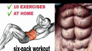 'BEST 10 ABS EXERCISES HOME WORKOUT'