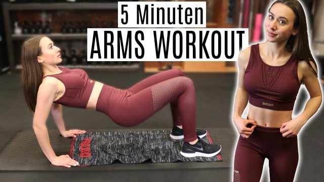 '5 MINUTEN ARM WORKOUT für Zuhause | Homeworkout für Straffe Arme'