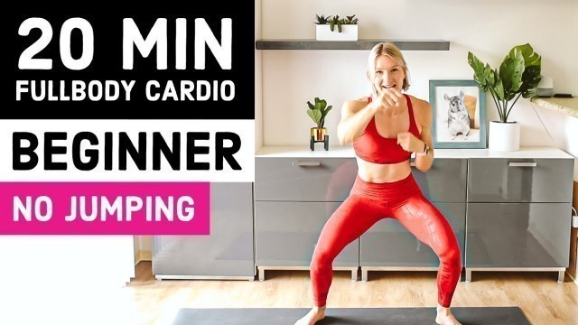 NO JUMPING 20 Min Beginner Full Body FAT BURN Workout (Apartment Friendly, No Equipment)