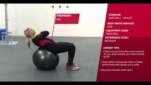 'Fitness First Freestyle exercise - Fitball Crunch - Fitball'
