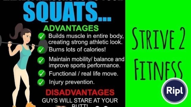 'How to do your squats from Strive 2 Fitness'