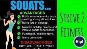 'How to do your squats from Strive 2 Fitness'