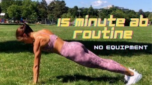 Get ABS and TONED in 15 minutes! NO Equipment