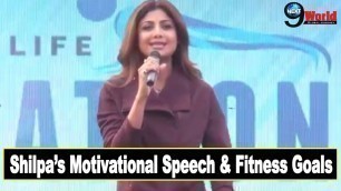 'Shilpa Shetty’s Motivational Speech, Fitness Mantra & Goals at Bajaj Allianz Life Plankathon'