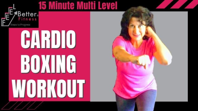 'Cardio Core Boxing Full Body Exercises No Equipment Workout Safe for Seniors & Beginners'