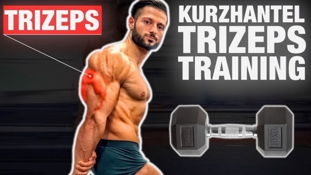 'Die 4 BESTEN Trizeps Kurzhantel Übungen für DEIN Workout Zuhause (RICHTIG EFFEKTIV!)'
