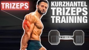 'Die 4 BESTEN Trizeps Kurzhantel Übungen für DEIN Workout Zuhause (RICHTIG EFFEKTIV!)'