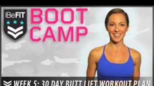 '30 Day Butt lift Workout Plan: Week 5- BeFit Bootcamp'