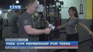 'Free gym membership for teens at Planet Fitness'