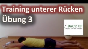 'Training unterer Rücken - Muskelaufbau  und Rückentraining - Übung 3'