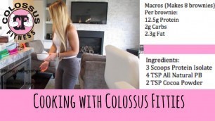 'Low Carb High Protein Brownie Recipe With Colossus Fitties'