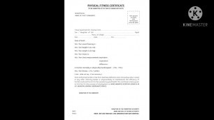 'Ap Grama Sachivalayam||Physical fitness certificate format'