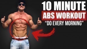'10 MIN HOME ABS WORKOUT! (NO EQUIPMENT NEEDED!)'