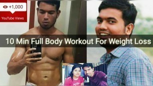 10 Min Easy Full Body Workout For Weight Loss | Fitness Journey Tutorial 1 | Couple Workout | Telugu