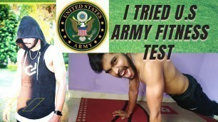 'INDIAN ATHELETE  try U.S Army fitness test'