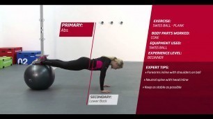 'Fitness First Freestyle exercise - Fitball Plank - Fitball'