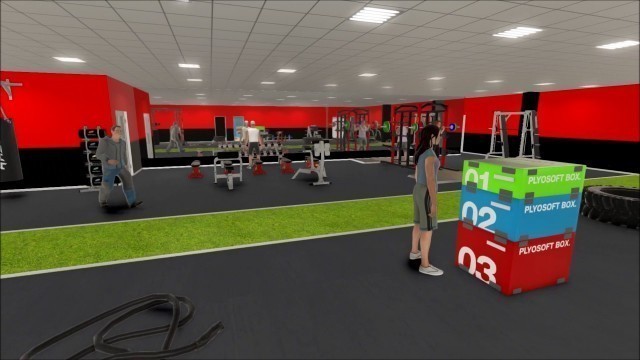 'TJ Reid Health and Fitness 3D Walkthrough of gym facility'