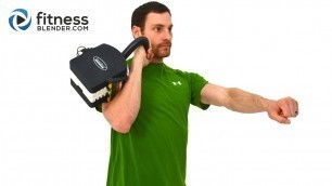 'Calorie Blast Kettlebell Workout Video - 20 Minute Upper Body Kettlebell Workout Routine'