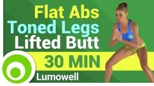 'Flat Abs, Toned Legs and Butt lift Workout'