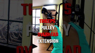 'SANDY - TRICEPS PULLEY OVERHEAD EXTENSION - INTENSE WORKOUT SERIES.'