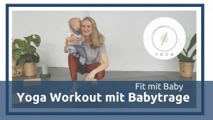 'Yoga mit Kind | Workout mit Baby-Trage | Fit nach der Geburt'