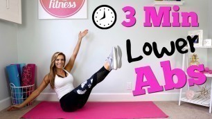 3 Minute LOWER ABS Workout!