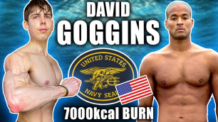 'I followed David Goggins PRE NAVY SEAL daily fitness routine... *7000 CALORIES BURNED*'