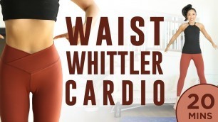 20 minute Waist Whittler Cardio Pilates Workout | 7 Day Ab Challenge (do this video every day)