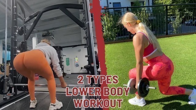 '2 Types Lower Body Exercises | Gym v/s Home Lower Body Workout'