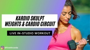 'Cardio Sculpt (Weights & Cardio Intervals) TOTAL BODY!'