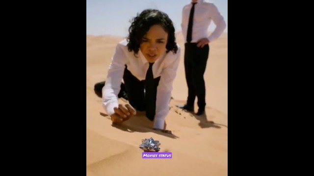 'Men In Black International/Chris Hemsworth/Tessa Thompson/Desert scene/Gun shoot/what\'s app status'