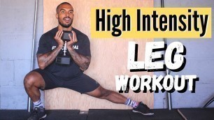 12 Minute High Intensity Dumbbell Leg Workout