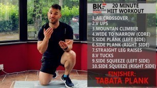 '20 Minute Bodyweight Core Workout (Join Me)'
