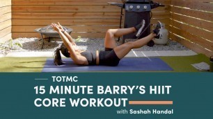 '15 Minute Barry\'s HIIT Core Workout | Trainer of the Month Club | Well+Good'