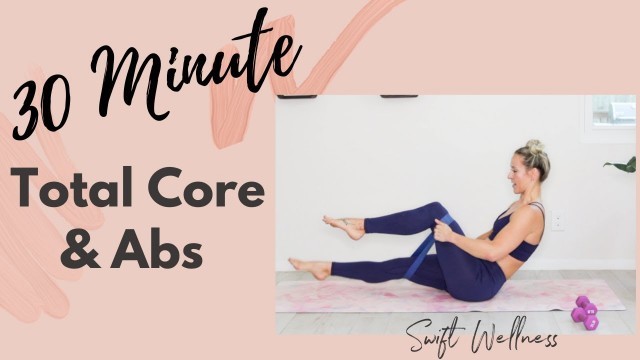 30 Minute Ab Workout At Home for Women! Mini Band