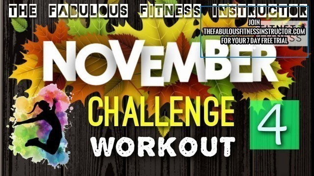 'November Challenge 4 // Abs Workout // Stay at Home Workout with Fabulous'