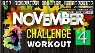 'November Challenge 4 // Abs Workout // Stay at Home Workout with Fabulous'